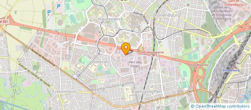 localisation de l'entreprise FIRST ETANCHEITE à STRASBOURG