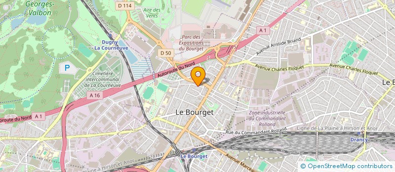 localisation de l'entreprise FIRST HOLDING à LE BOURGET