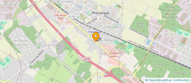 localisation de l'entreprise FIRST IMMO  PIERRELAYE