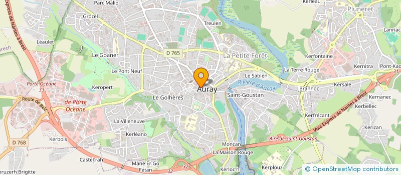 localisation de l'entreprise FIRST IMMO à AURAY