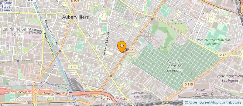 localisation de l'entreprise FIRST INFO  AUBERVILLIERS