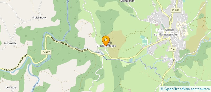 localisation de l'entreprise FIRST LINE ORGANISATION  SAINT-ALBAN-SUR-LIMAGNOLE