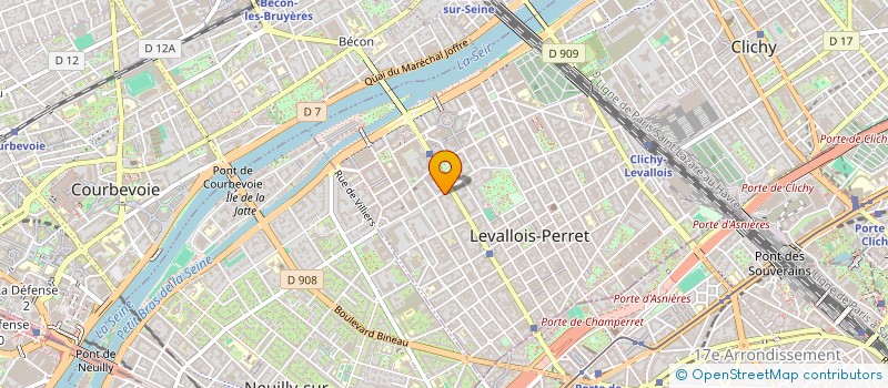 localisation de l'entreprise FIRST ONE à LEVALLOIS-PERRET