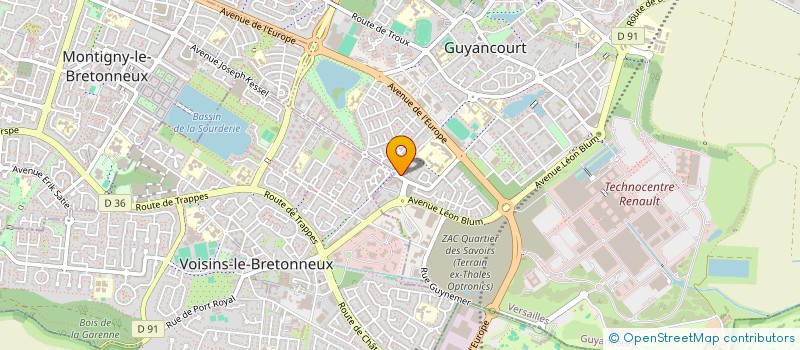 localisation de l'entreprise FIRST-PERMIS  GUYANCOURT