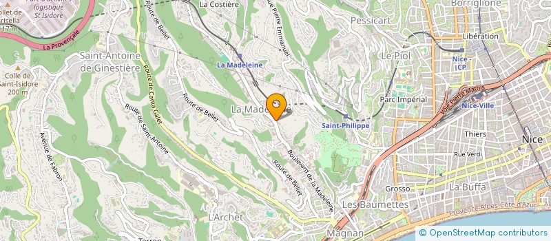 localisation de l'entreprise FIRST PIZZA à NICE