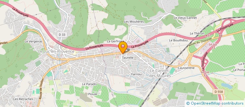 localisation de l'entreprise FIRST STEP  LE CANNET-DES-MAURES