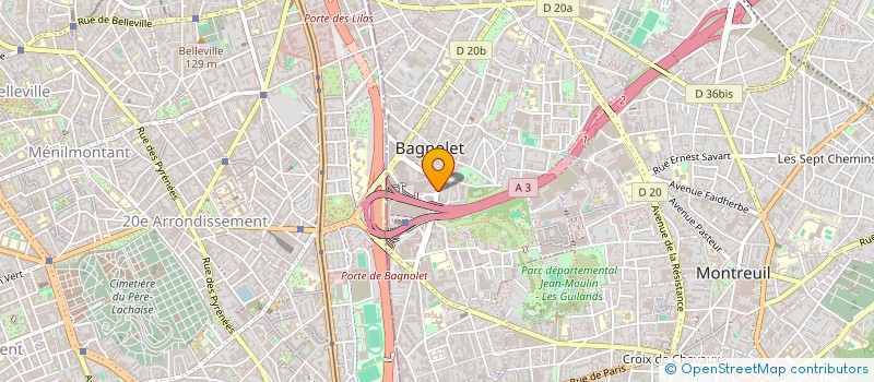 localisation de l'entreprise FIRST SYSTEM à BAGNOLET