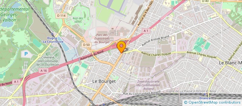 localisation de l'entreprise FIRSTDECISION à LE BOURGET