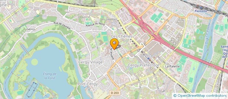 localisation de l'entreprise FIS RENO à CERGY