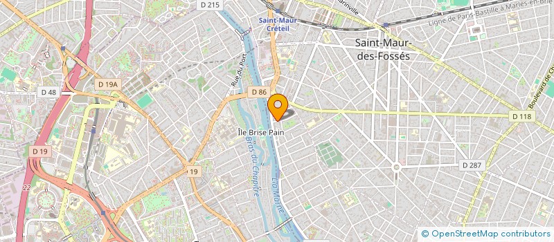 localisation de l'entreprise FISCALLIA FRANCHISES à SAINT-MAUR-DES-FOSSES