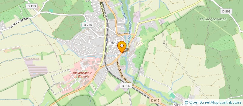 localisation de l'entreprise FISCHER à INGWILLER