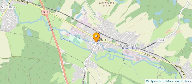 localisation de l'entreprise FISCHER ENERGIE PLUS EURL à GRANDVILLARS