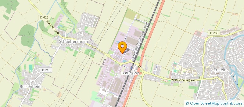 localisation de l'entreprise FISCHER ET FILS  ERSTEIN