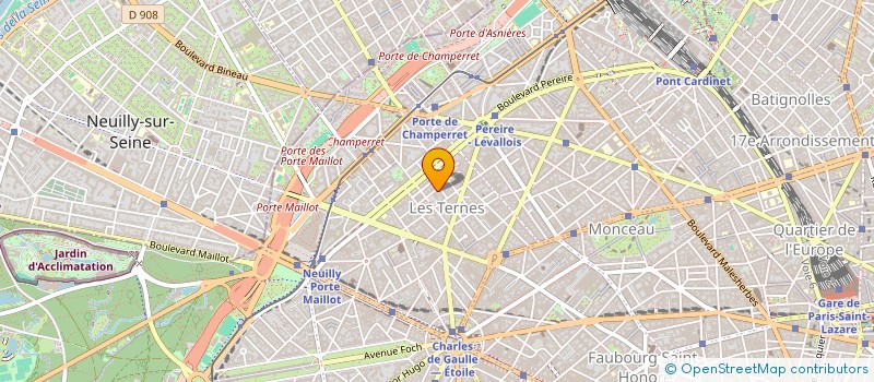 localisation de l'entreprise FISCHER ET MORDRELLE - ARCHITECTURE D'INTERIEUR  PARIS