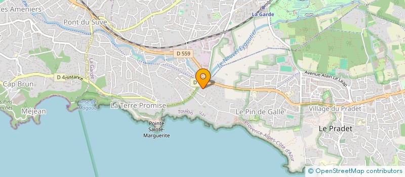 localisation de l'entreprise FISCHER PROD  LE PRADET