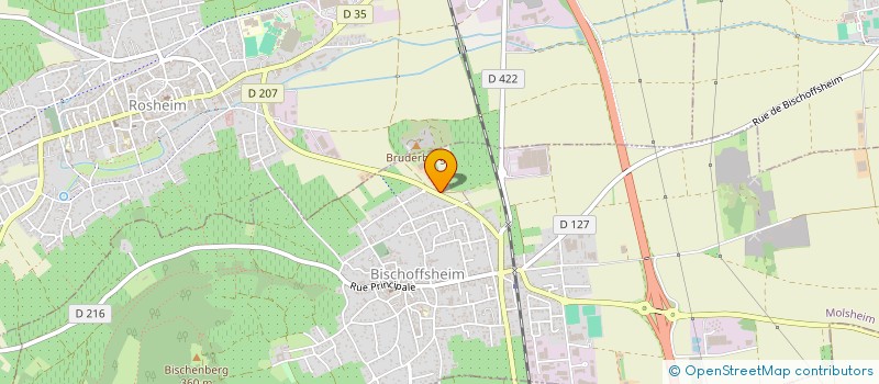 localisation de l'entreprise FISECOME 22  BISCHOFFSHEIM