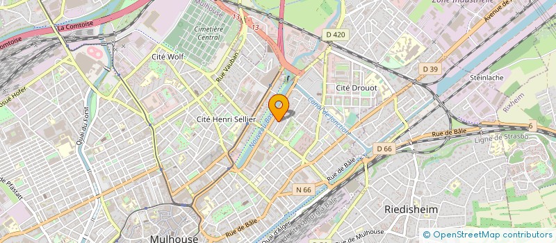 localisation de l'entreprise FISELEC  MULHOUSE