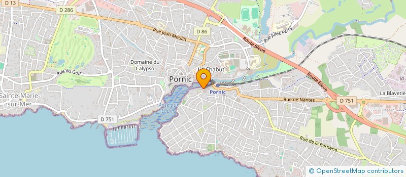 localisation de l'entreprise FISH & CHIPS à PORNIC