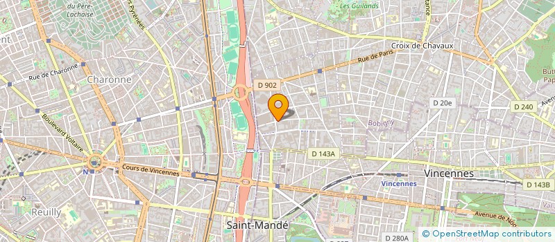 localisation de l'entreprise FISH NEGOCE à MONTREUIL