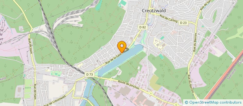 localisation de l'entreprise FISHING CENTER  CREUTZWALD