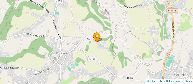 localisation de l'entreprise FISHING CLUB 38  DOLOMIEU