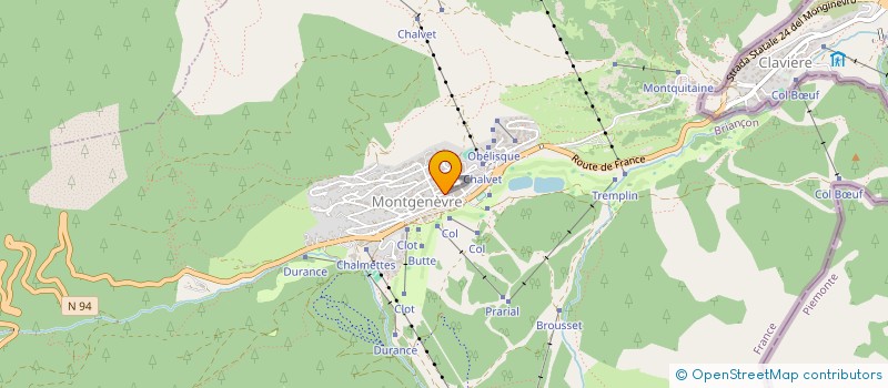 localisation de l'entreprise FISHING CLUB MONTGENEVRE à MONTGENEVRE