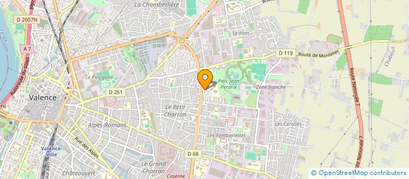 localisation de l'entreprise FISOMIA à VALENCE