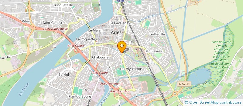 localisation de l'entreprise FISRTWALL SCI à ARLES