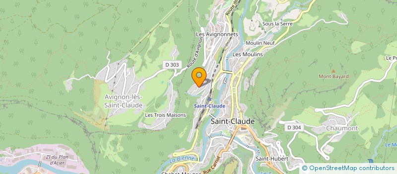 localisation de l'entreprise FIT&ACT  SAINT-CLAUDE