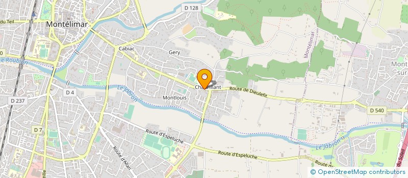 localisation de l'entreprise FIT BIKE à MONTELIMAR