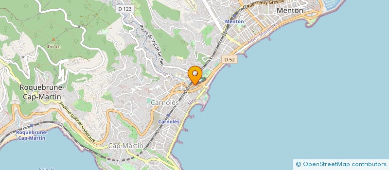 localisation de l'entreprise FIT'DANCE à ROQUEBRUNE-CAP-MARTIN