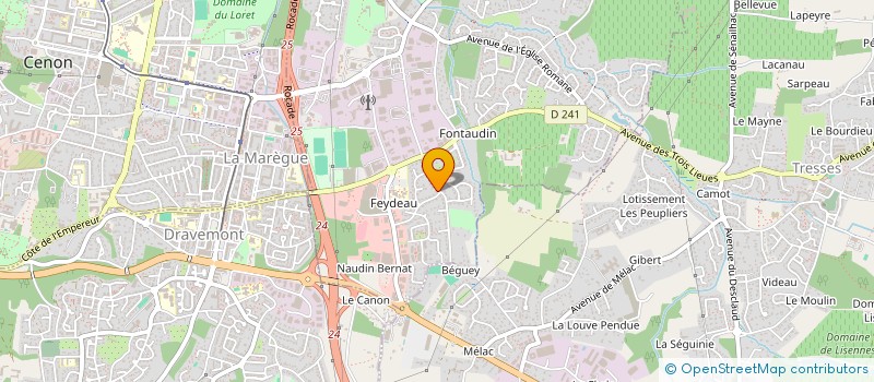 localisation de l'entreprise FIT & DANCE à ARTIGUES-PRES-BORDEAUX