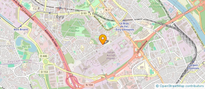 localisation de l'entreprise FIT'ELLES  EVRY-COURCOURONNES