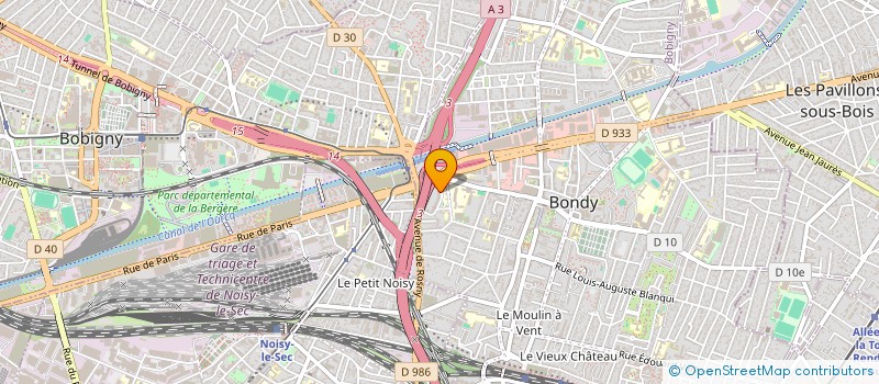 localisation de l'entreprise FIT EXPRESS  BONDY