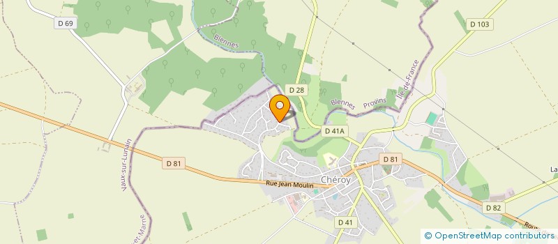 localisation de l'entreprise FIT'FITNESS à CHEROY