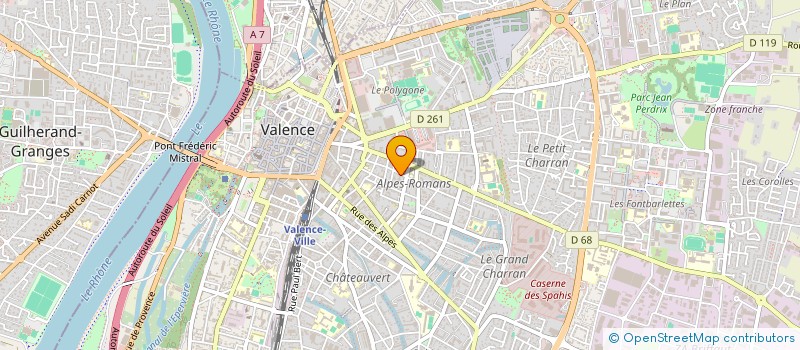 localisation de l'entreprise FIT GYM DEVELOPPEMENT à VALENCE