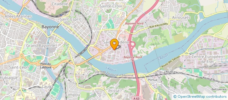 localisation de l'entreprise FIT'HARMONIE à BAYONNE