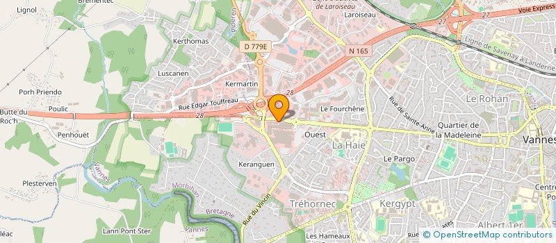 localisation de l'entreprise FIT'LIVE à VANNES