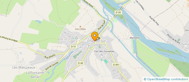 localisation de l'entreprise FIT'MANIA à CHATILLON-SUR-LOIRE