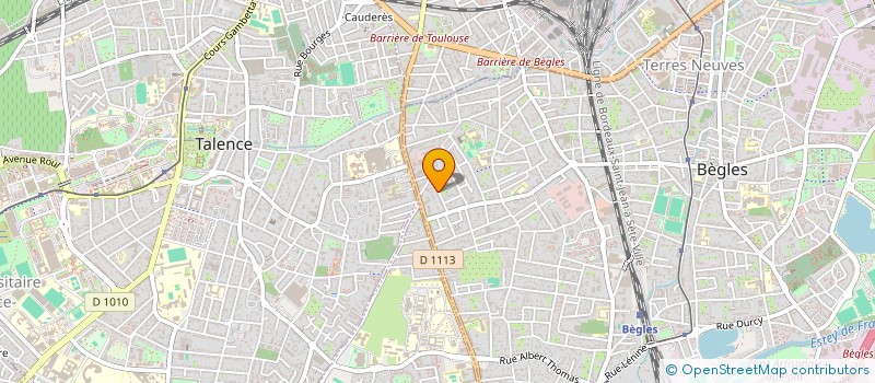 localisation de l'entreprise FIT N CARE à BEGLES