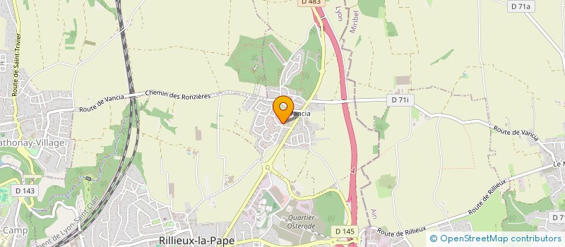 localisation de l'entreprise FIT N DANCE LYON à RILLIEUX-LA-PAPE