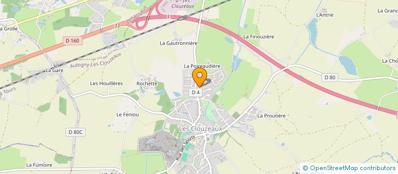 localisation de l'entreprise FIT'S ATTITUDE à AUBIGNY-LES CLOUZEAUX