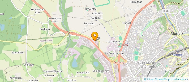 localisation de l'entreprise FIT TRAINING 29 à SAINT-MARTIN-DES-CHAMPS