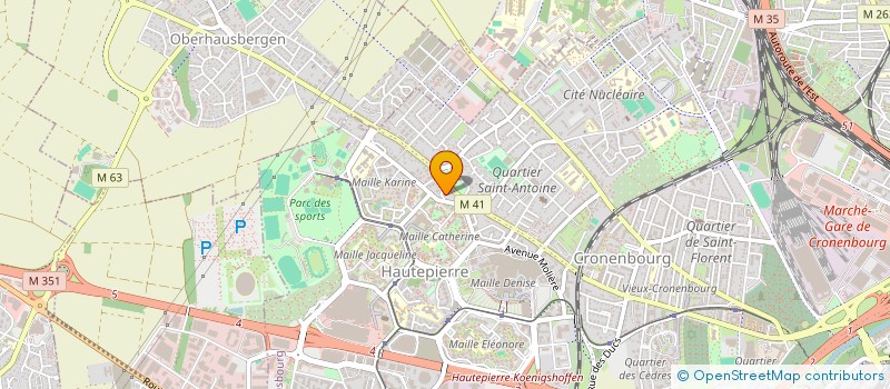 localisation de l'entreprise FITEASYS à STRASBOURG