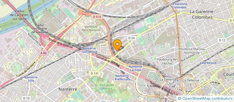 localisation de l'entreprise FITEC à NANTERRE