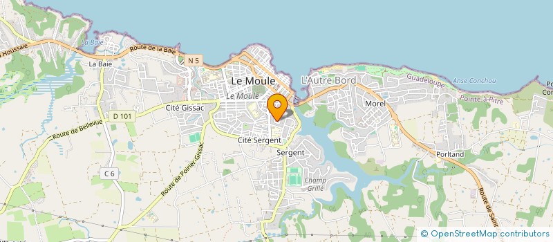 localisation de l'entreprise FITELEC à LE MOULE