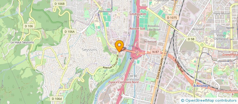 localisation de l'entreprise FITESS à SEYSSINS