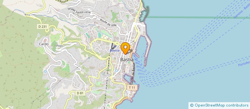 localisation de l'entreprise FITLAB à BASTIA