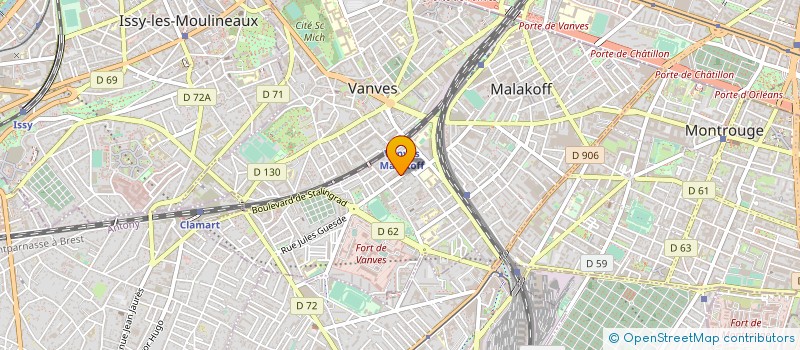 localisation de l'entreprise FITLAB SUD à MALAKOFF
