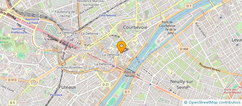 localisation de l'entreprise FITLE à COURBEVOIE